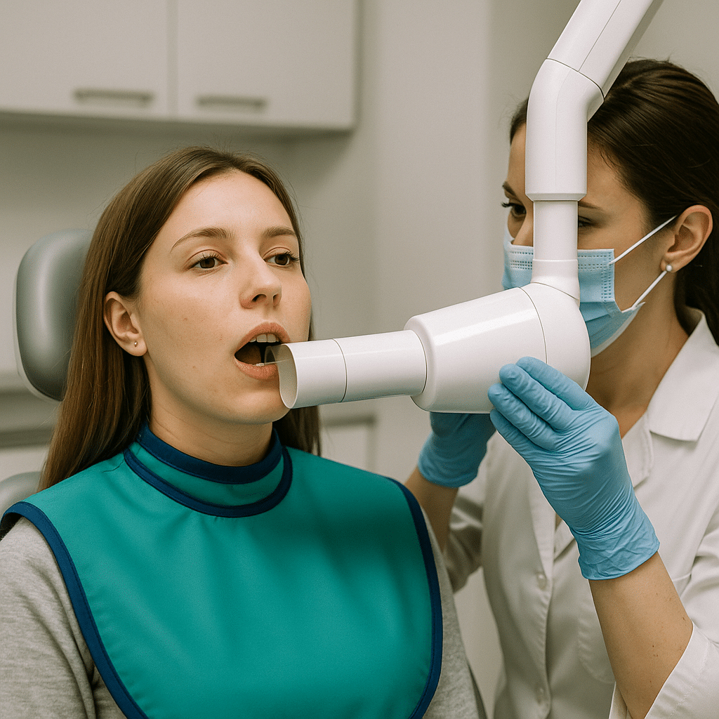 zabieg rtg zęba wykonywany w klinice Implantis Kraków
